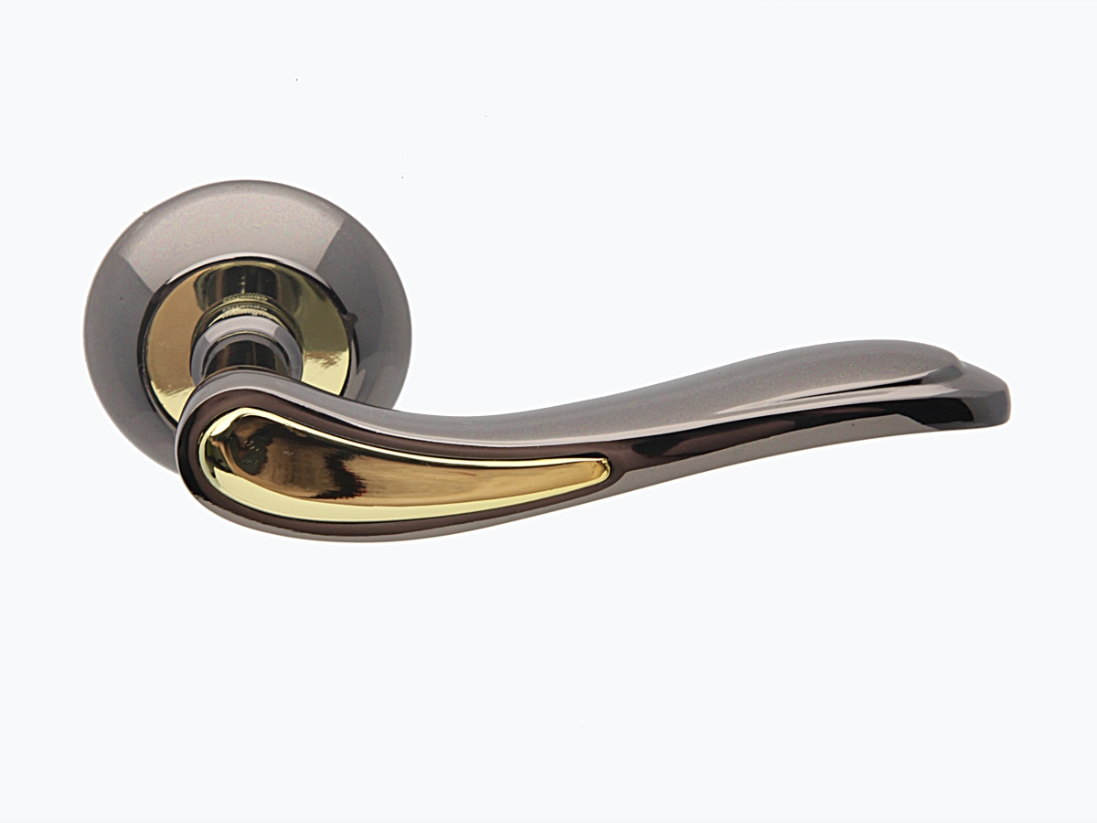Дверная ручка ORLANDO H228 черный никель золото