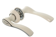 Дверная ручка ORLANDO H240 белый никель хром