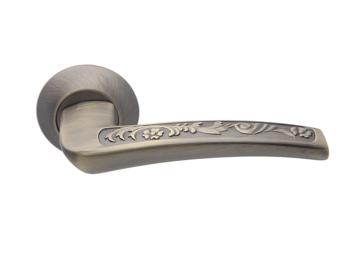 Дверная ручка ORLANDO H280 матовая бронза